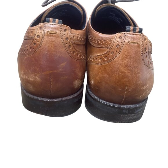 Cole Haan Mens Brown Leather Wingtip Oxford Shoes Size 12M SKU 9413 - Picture 12 of 16